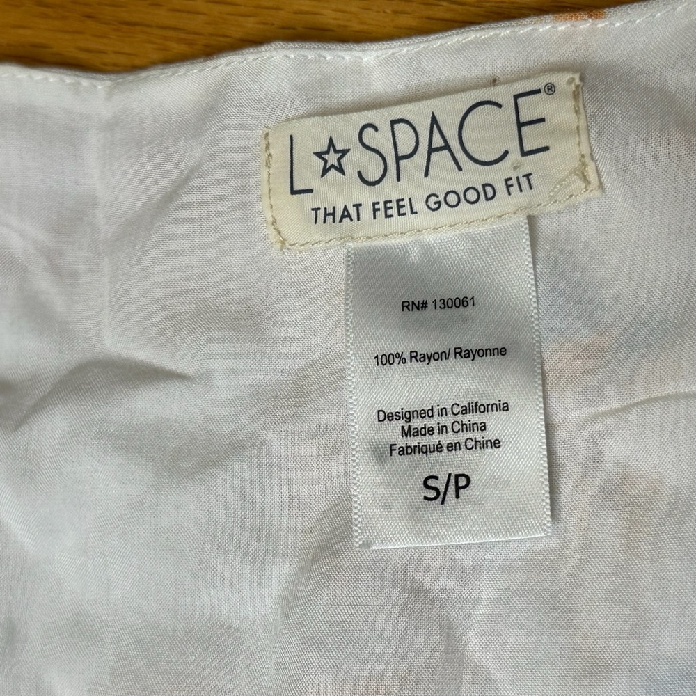 Anthropologie L Space Stay Golden Cover-Up Mini Dress View 6